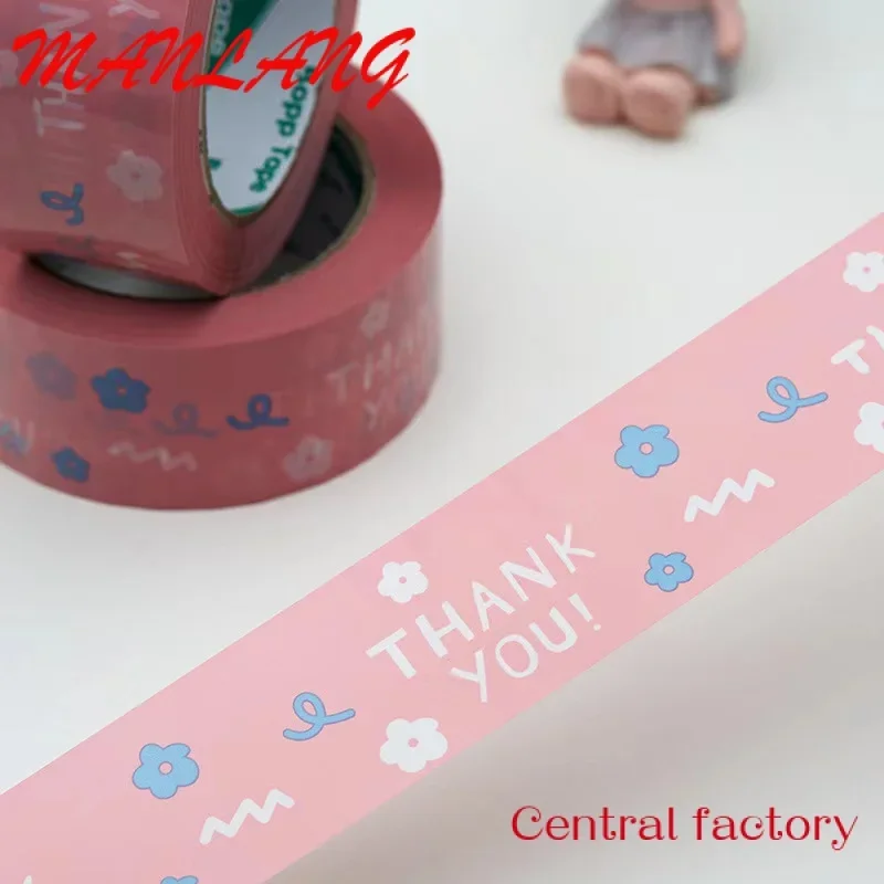 Custom  Custom Bopp Printed Logo Adhesive Thank You Packaging Adhesive Tape