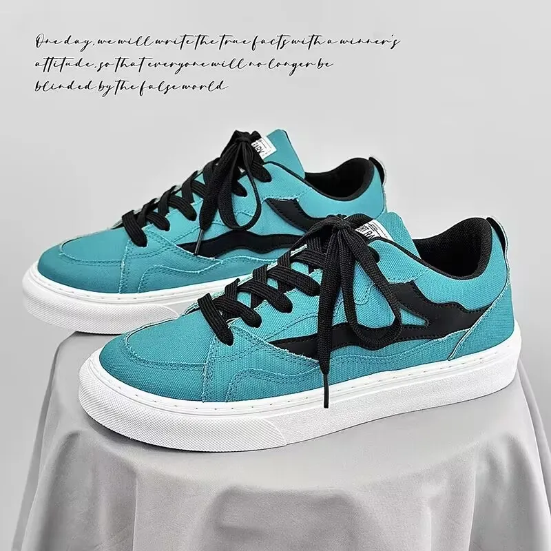 

Harajuku Men Platform Canvas Shoes 2024 Spring Summer Low top Casual Sneakers Men Comfortable Vulcanized Shoes Zapatillas Hombre