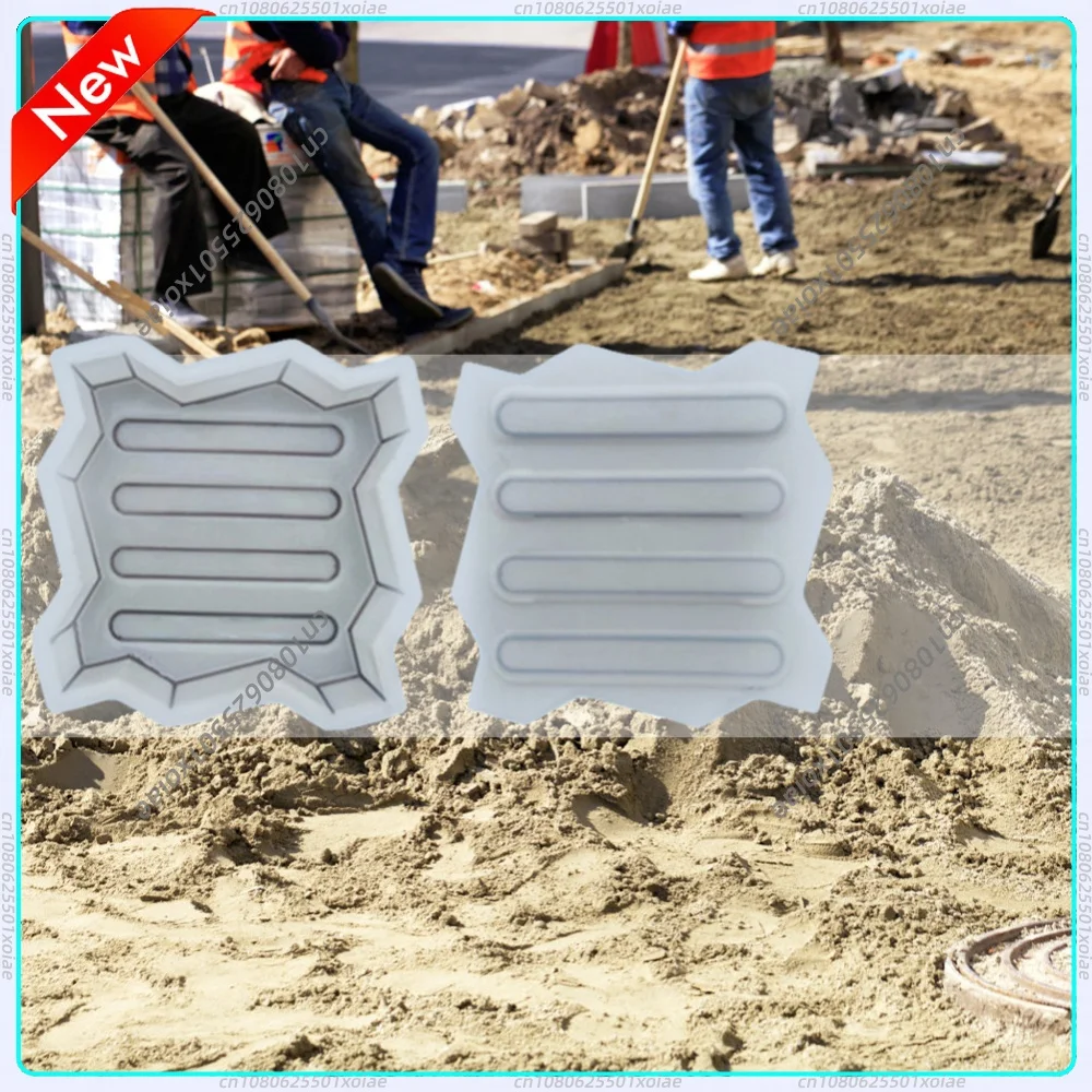 Plastic Path Maker Reusable DIY Garden Pavement  Garden Pavement Road Paving Brick Mould for Sidewalk Walkway Path Patio
