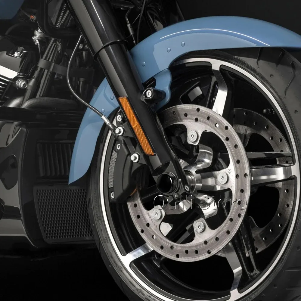 قبعات صامولة المحور الأمامي للدراجة النارية متوافقة مع Harley Touring Street Road Glide CVO FLHX FLTRX CVO Road Glide FLTRXSE 2025 2024 #4