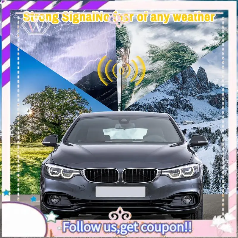 Antena de teto de rádio de carro A76T-AM/FM, mastro + kit base para modelos Ford Focus 2000-2007 XS8Z-18919-AA