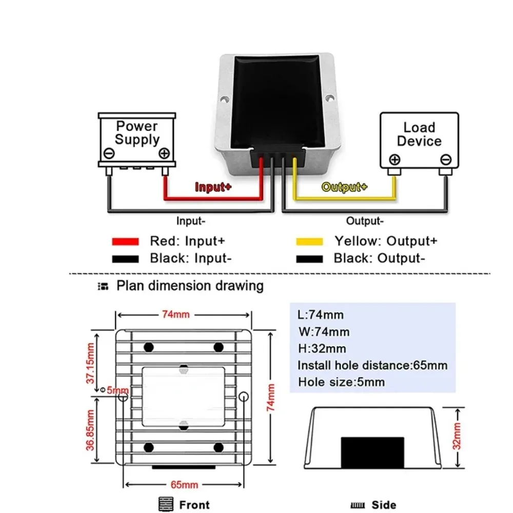 12V to 19V 1A to 28A 19V DC Stabilizer DC to DC Converter Boost Step Up Power Converter Non Isolated Module