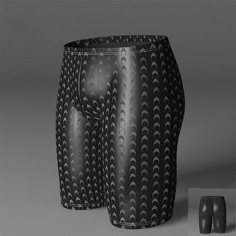 

Hot Men Swimwear Surfing Black Breathable Swimming Soft Trunks Shark Skin Swimming Shorts For Boy Swimwear Beach Wear Elastic xl
