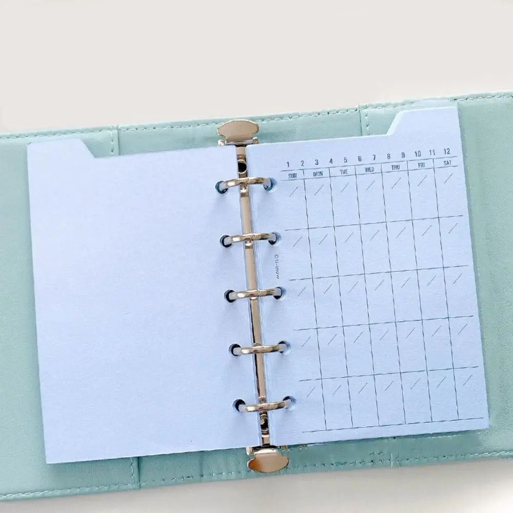 Papier de Recharge pour Carnet de Notes, Accessoire de Papeterie, avec Grille d'Index à l'Intérieur, M5, 30 Feuilles