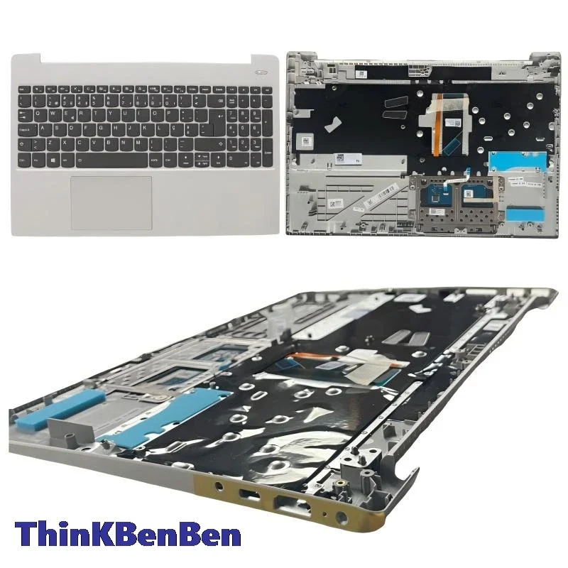 

PT Portuguese Grey Keyboard Upper Case Palmrest Shell Cover For Lenovo Ideapad S340 15 15IWL 15IML 15API 15IIL 5CB0S18768