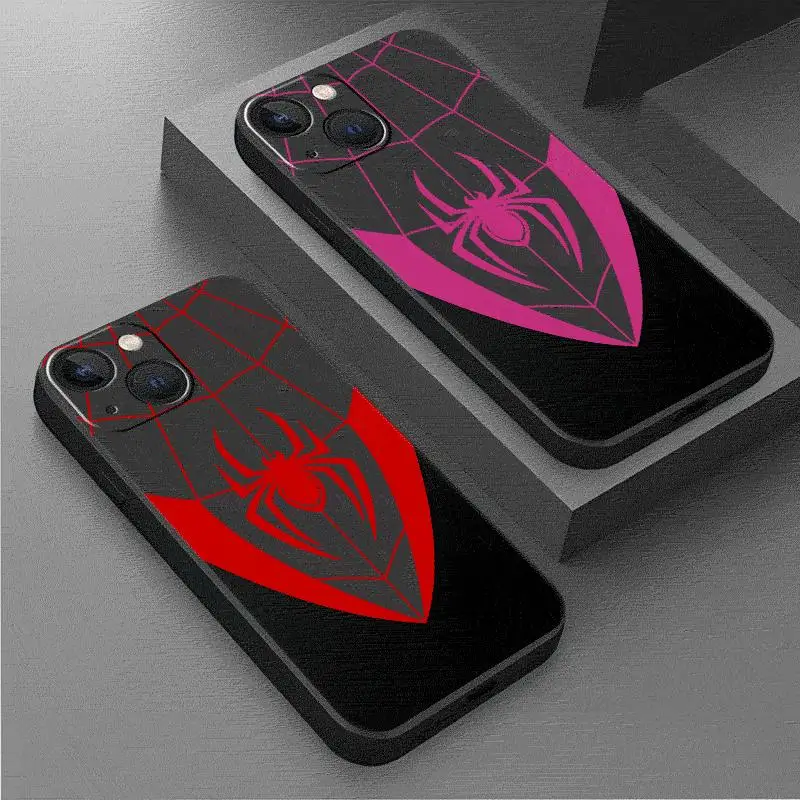 

Marvel Sipiderman Gwen Case For Apple iPhone 15 14 11 16 13 12 Pro 7 X XR XS Max 6 8 Plus SE 2022 15Plus Soft Phone Coque