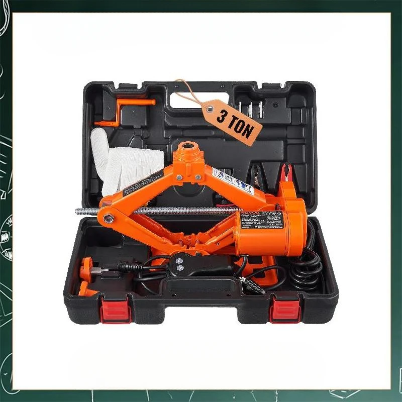 

%a Electric Car Jack 3 Tons/6600 lbs 12V Electric Scissor Jack Portable Car Jack for SUV Truck Sedan Tire Change Replacement