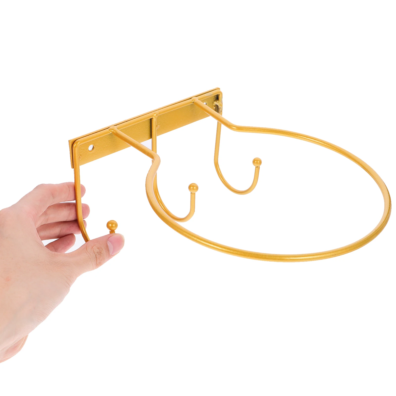

2pcs Wall-Mounted Basketball Display Rack Metal Soccer Stand Multi-Purpose Ball Holder Hat Organizer Home Storage Shelf Iron
