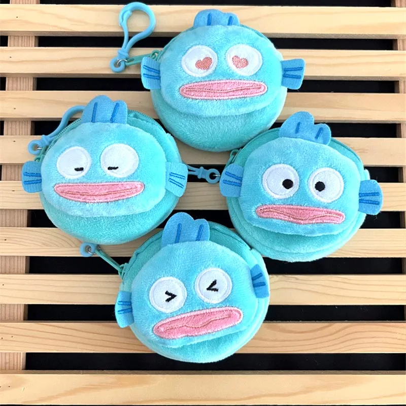 

12pcs/lot Sanrio Hangyodon Plush Pencil Case Cartoon Pencil Box Coin Purse Stationery Pouch Cosmetic Bag Office School Supply
