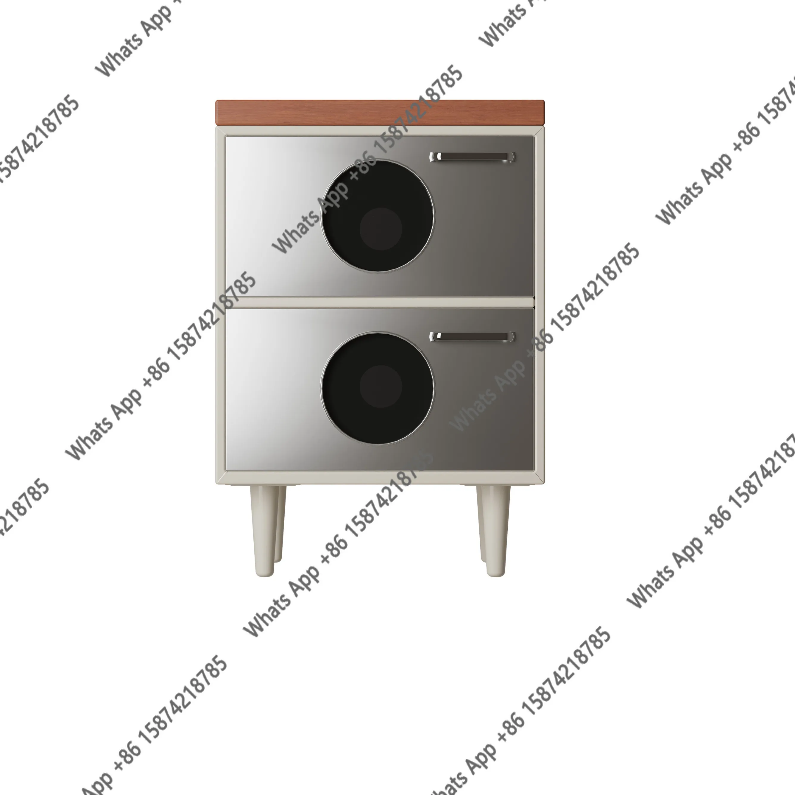 Kawadano French light luxury retro cream white bedside table minimalist high-end modern simple bedroom storage cabinet