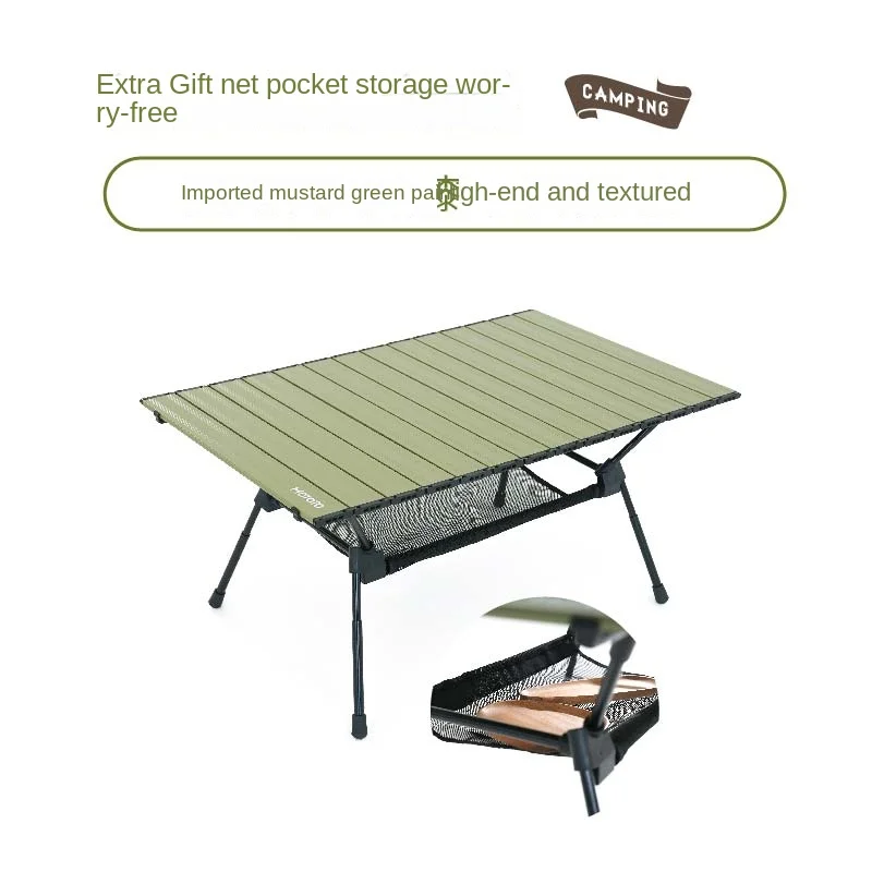 XK Outdoor Exquisite Camping Aluminum Alloy Folding Table Camping Table Portable Folding Table