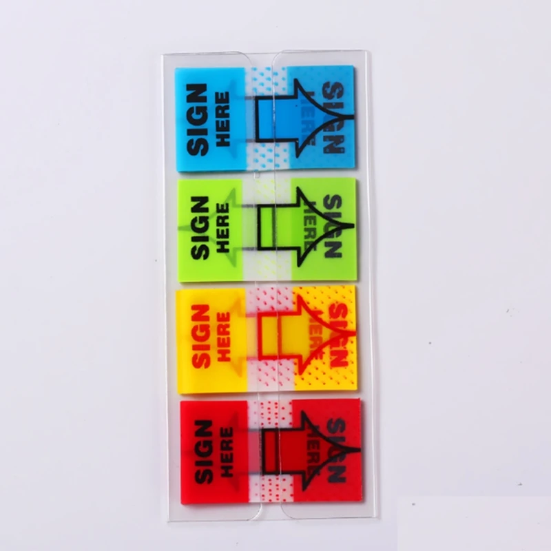 1000Pcs Sign Here Stickers,Labels Stickers Adhesive Sign Here Tabs Sign Post Here Flags For Home Office (4 Colors)