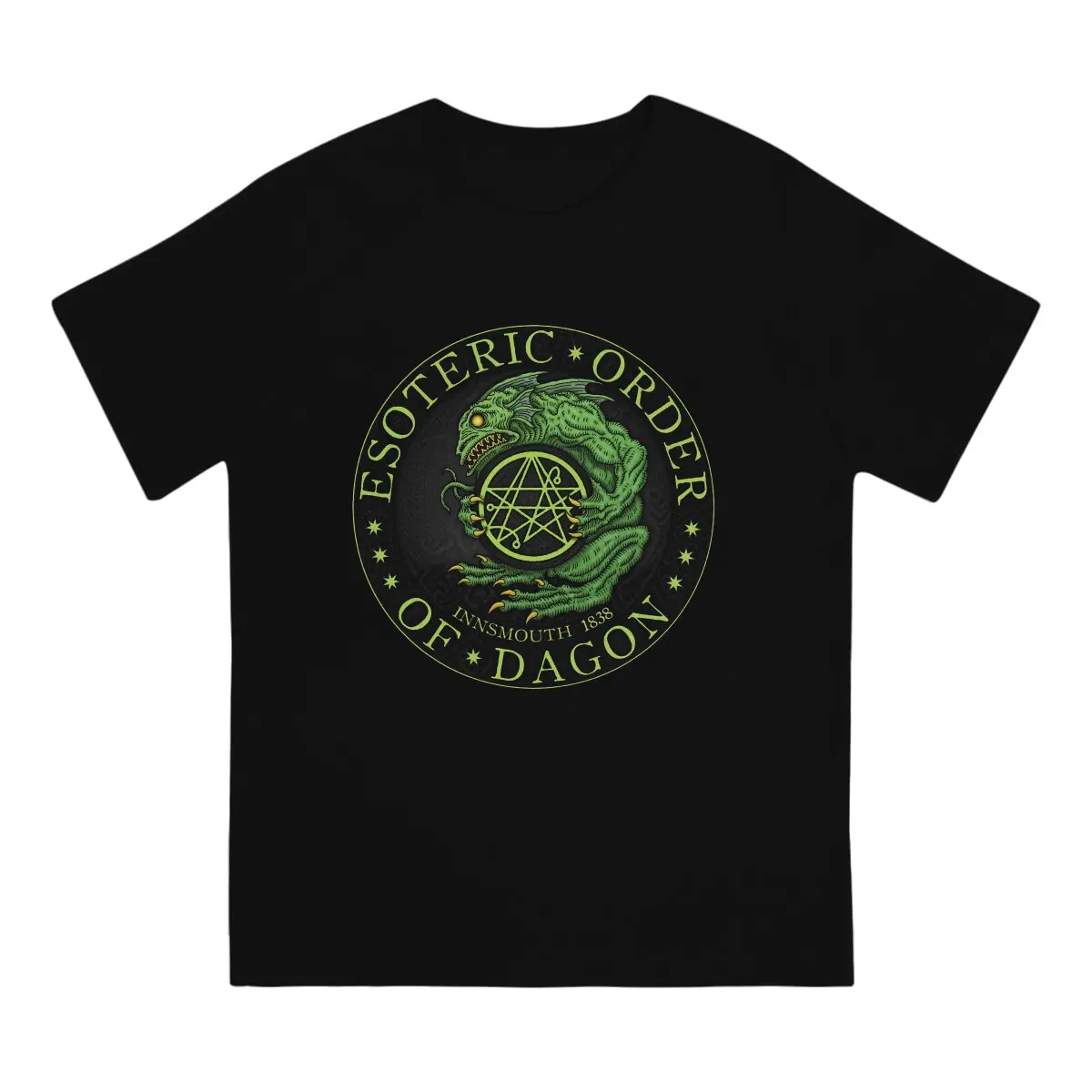 EOD Azhmodai 2019 T Shirts Men Pure Cotton Hipster T-Shirt Crew Neck Esoteric Order Of Dagon Tees Short Sleeve Clothing Unique