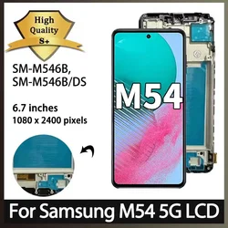 6.7''Super AMOLED For Samsung M54 LCD Display With Frame For Samsung M54 5G Display M546B M546B/DS LCD Replacement