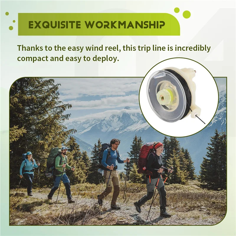 

Многоразовая катушка Trip Wire (85 футов), тросовый провод для сигнализации по периметру, 12, калибр и сигнализация по проволоке