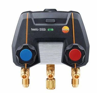 Testo 550i intelligent digital  gauge with Bluetooth double way valve set large display