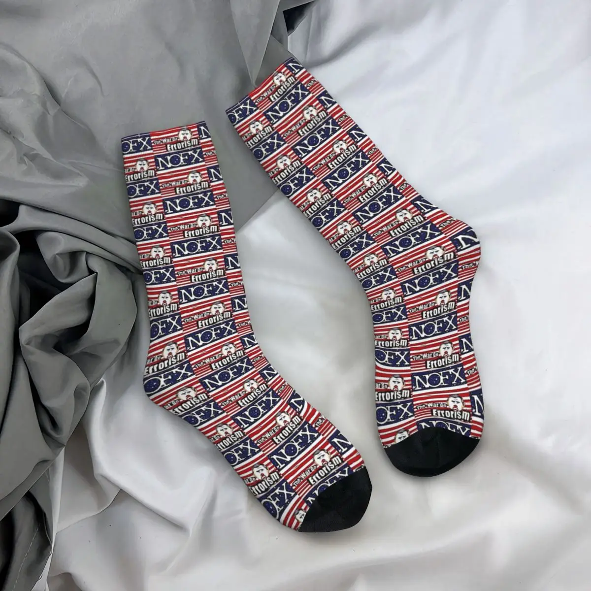 Nofx Punk Rock Band Unisex Winter Socks Hip Hop Happy Socks Street Style Crazy Sock