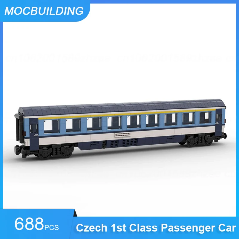 

MOC Building Blocks Czech 1st Class Passenger Car Model DIY Assemble Bricks Train Transportation Educational Creative Toys Gifts