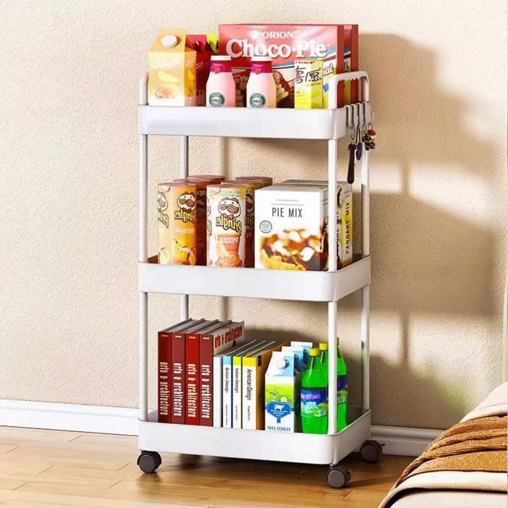 Bathroom Cart Kitchen Organizers And Storage Rack Household Mobile Storage Rack Trolley Multifunctional Multi Storey Bookshelf