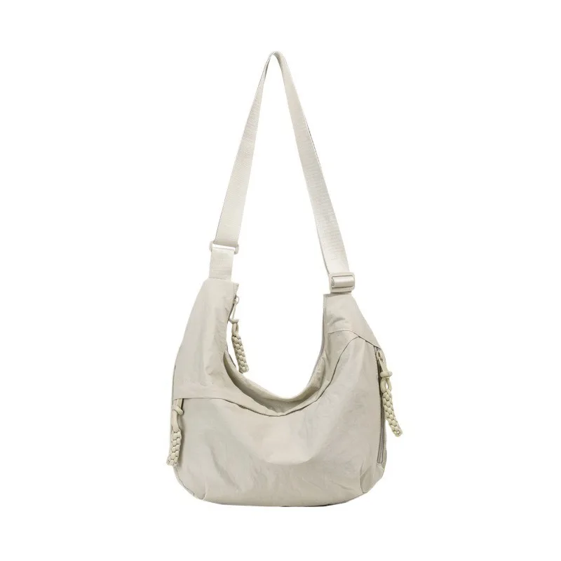 

Minimalist Style Crossbody Bags Large Capacity Korean Version Shoulder Bag Lightweight Solid Dumpling Bag Sports Travel Bag