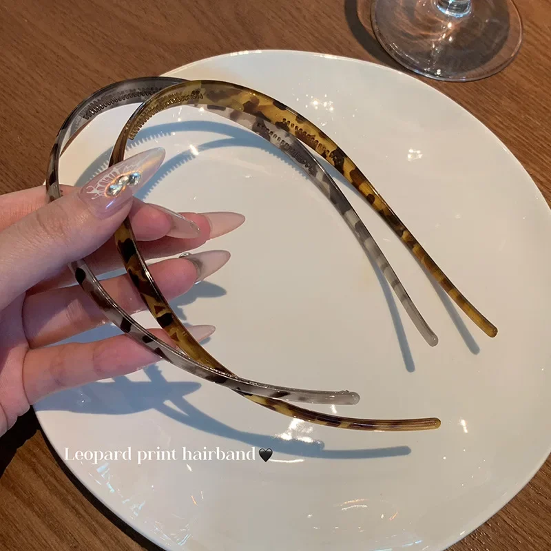 New Leopard Pattern Retro Hairband U-shaped Niche Design Headbands Classic Simple Korean StyleHeadband for Woman Girls - Image 4