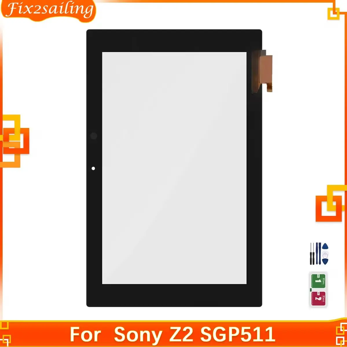 Glass For Sony Xperia Tablet Z2 SGP511 SGP512 SGP521 SGP541 SGP551 SGP561 Touch Screen Digitizer Panel Sensor Replacement Parts