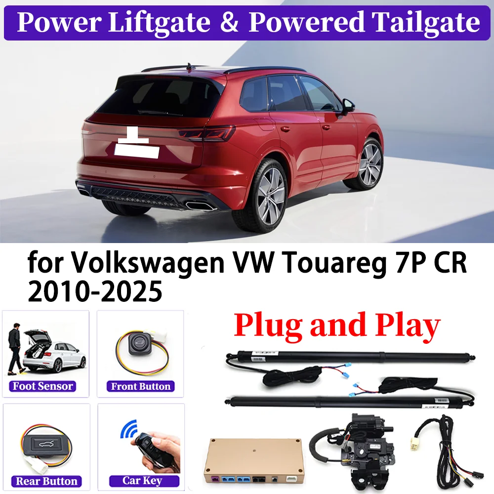 

ZJCGO for Volkswagen VW Touareg 7P CR 2010-2025 OEM Upgrade Car Automatic Power Liftgate Kit Smart Auto Electric Tailgate System