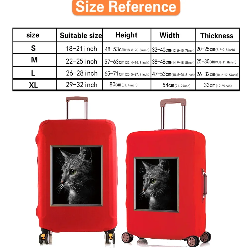 18-32 Inch Capacity Travel Essentials Bag Animal Series Printing Pattern Travel Accessories Trolley Case Protective Cover