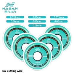 NASAN 0.028MM--0.08MM High Hardness Alloy Steel Cutting Wire For Mobile Phone LCD Glass Screen Separation Repair Tools