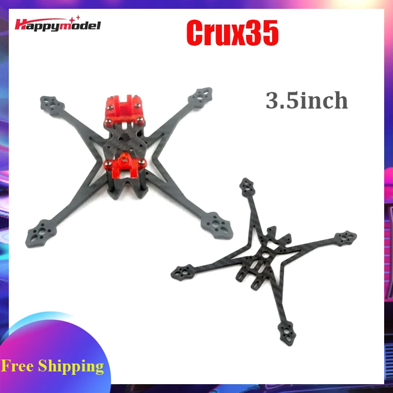 Image of HappyModel Crux35 High-Definition 3,5-Zoll-FPV-Racer-Drohne Kohlefaser-Rahmen-Kits für RC-Quadcopter RC-Teile