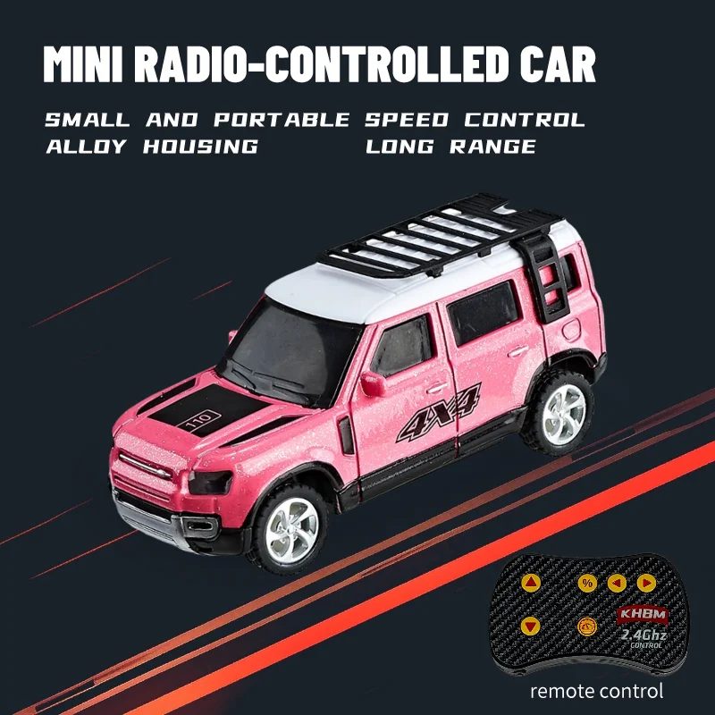 Neues RC-Auto, MINI-Legierung, 1/64 ferngesteuertes Auto, bequem zu tragen, 60 Minuten Arbeitszeit, Kindergeschenke, elektronisches Spielzeug