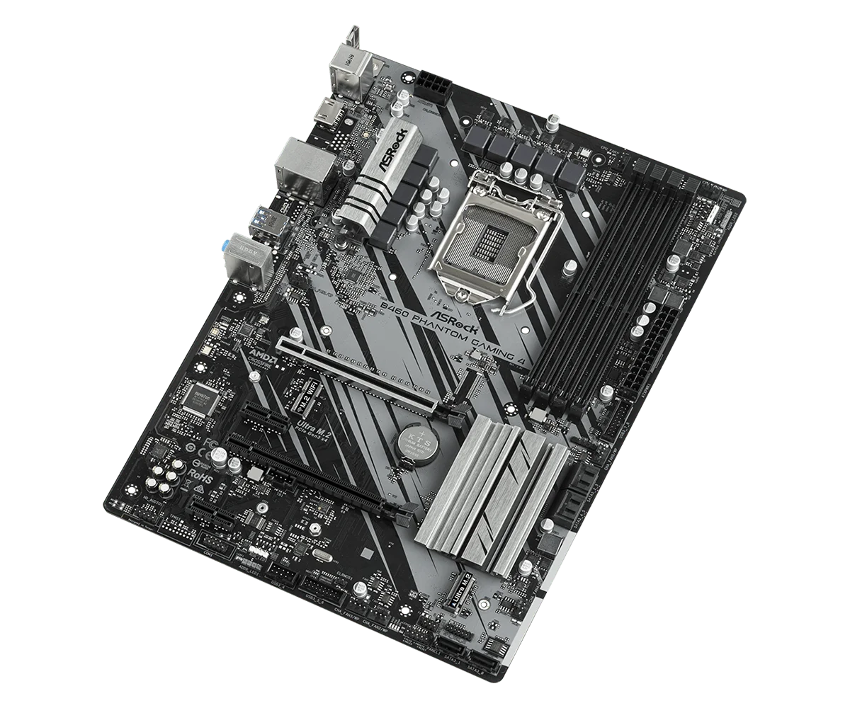 ASROCK B460 PHANTOM GAMING 4 Motherboard LGA 1200 intel B460 DDR4