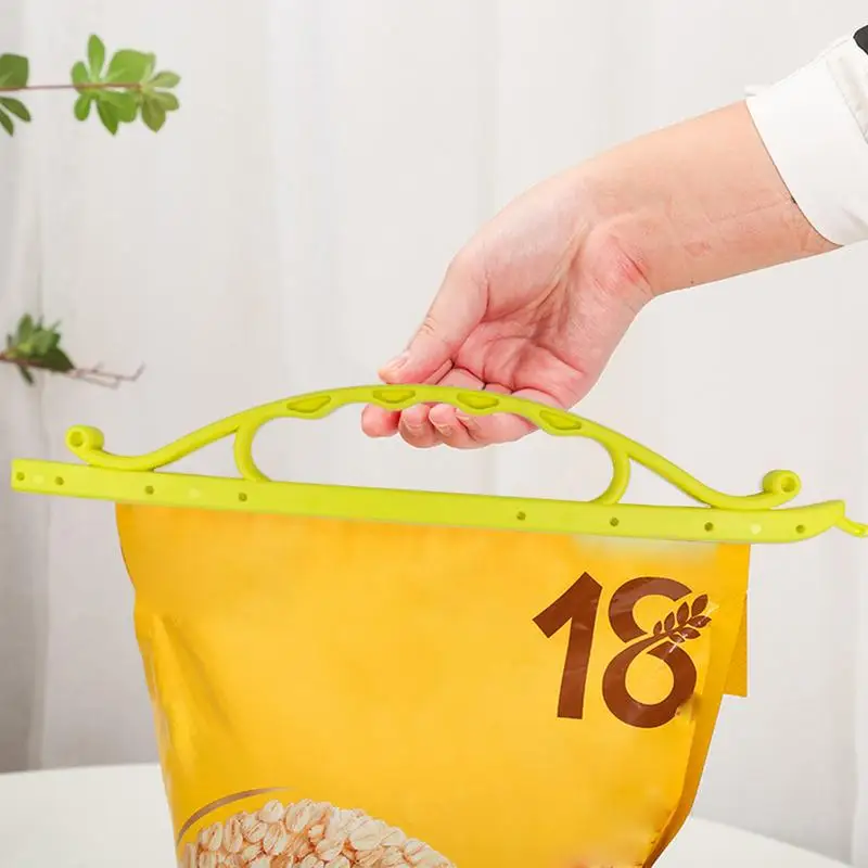 Bag Sealing Clip Bag Closure Sticks Heavy Duty Reusable Sturdy Portable Seal Grip With Ergonomic Handle For Bread Bags Rice Bags
