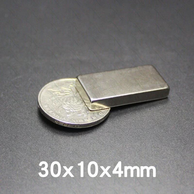 30x10x4mm NdFeB Search Quadrate Magnet Stong Magnets 30x10x4 mm N35 Powerful Neodymium Magnetic 30*10*4mm