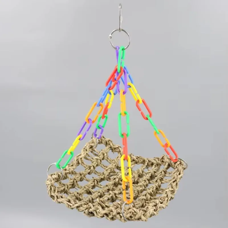 Wholesale new bird toy accessories parrot toys grass net swing bird products