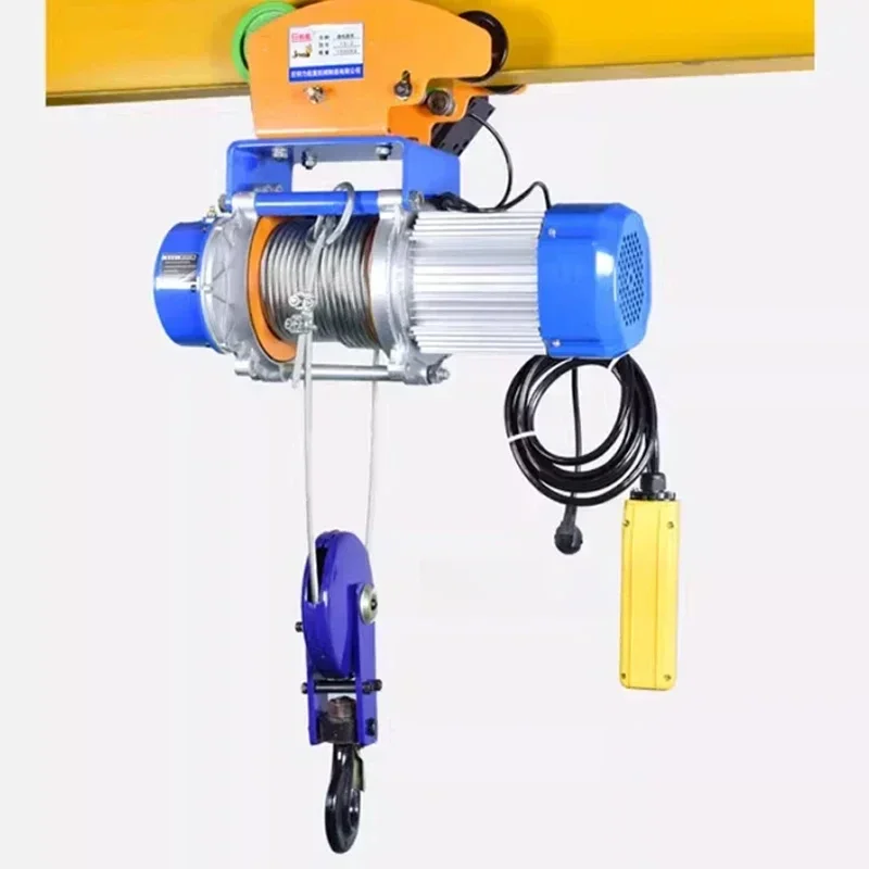 Winch Garasi Overhead Pengangkat Portabel Derek Hoist Listrik 1.5T/1.2T dengan Remote Control Berkabel/Nirkabel untuk Garasi Mobil Perahu