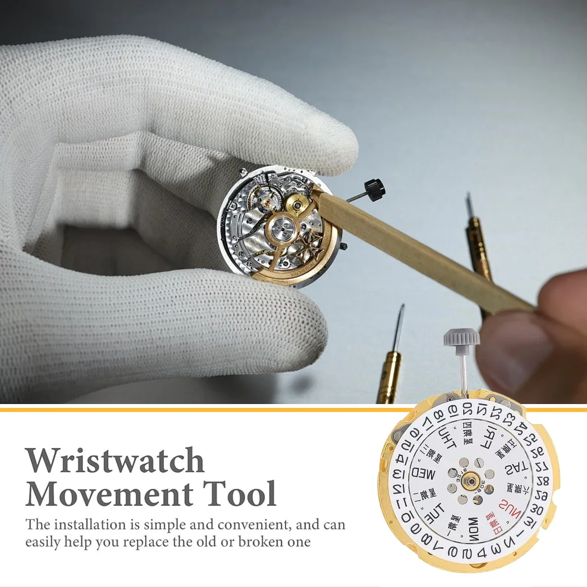 Japan Miyota 8215/8205 Mechanical 21 Jewels Automatic Movement Date Double/Single Calendar High Accuracy Watch Accessories - view 5