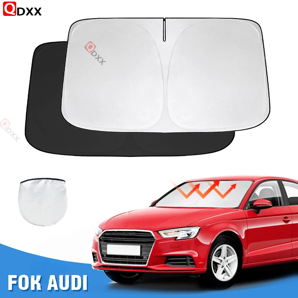 

Солнцезащитный козырек на лобовое стекло для Audi A3 2014-2018 2019 2020 2021 2022 2023 2024, солнцезащитный козырек на лобовое стекло, складные блоки, УФ-лучи