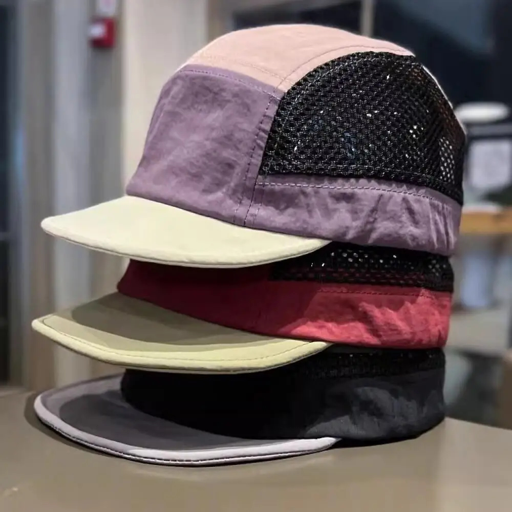 Bunte Mesh-Baseballkappe im koreanischen Stil, atmungsaktive Sonnenschutzkappe, universelles Passformdesign, für Männer und Frauen, für den täglichen Sport im Freien