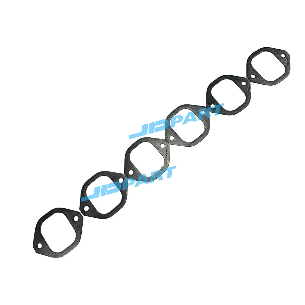 6PCS Exhaust Manifold Gasket 129-9452 For Caterpillar C15 C18 3406 3412 Parts