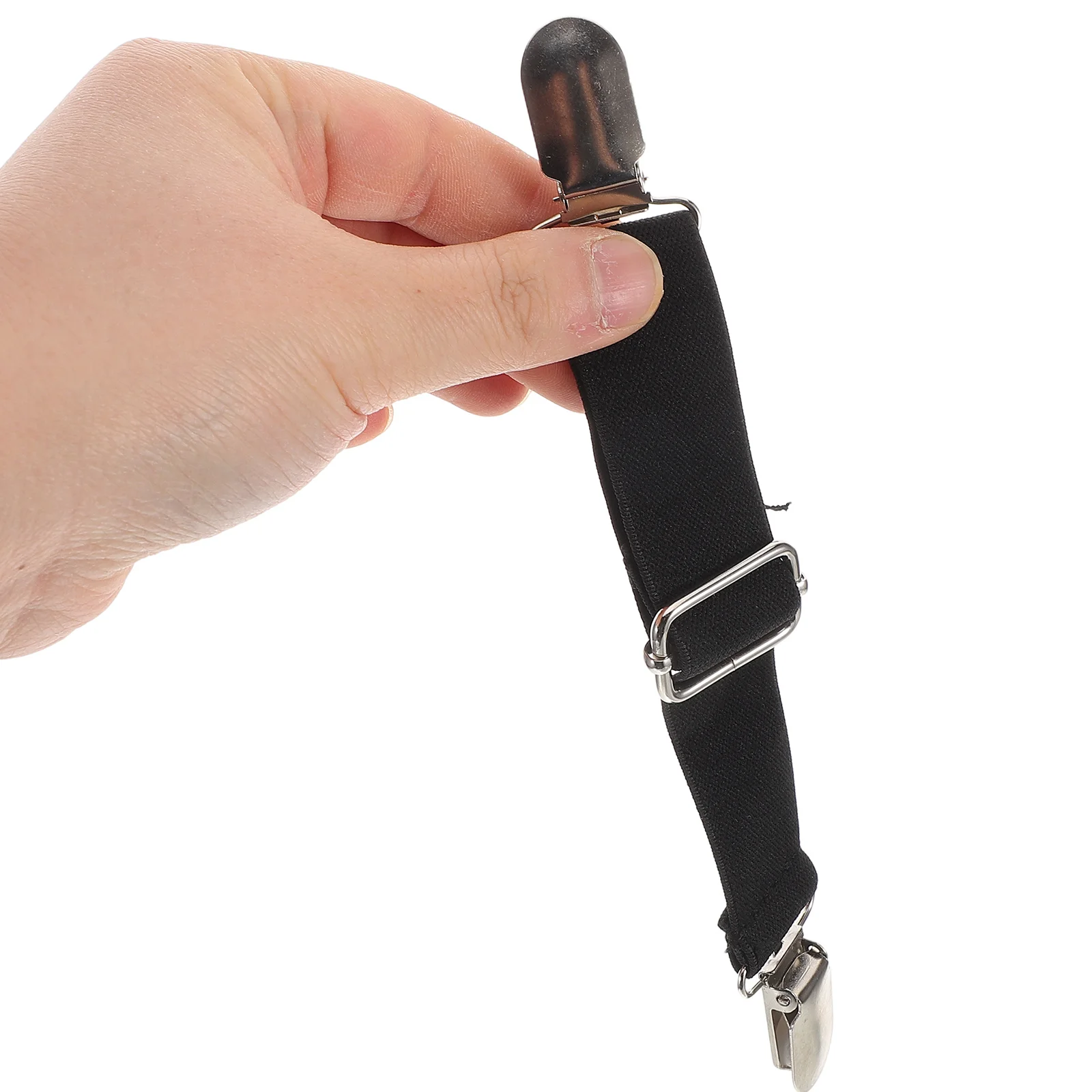 

Pants Leg Fixer Adjustable Stirrups with Clip Boot Straps for Curtain and Seats Cushion Clips Women Alloy Elastic