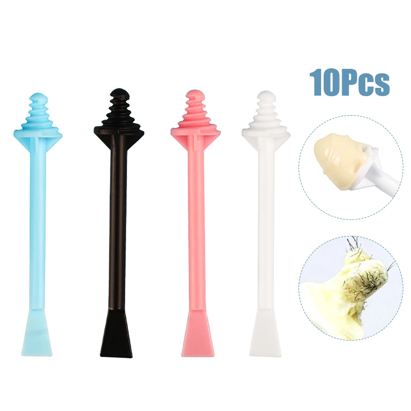 10pcs Nose Wax Sticks Nose Wax Applicators For Painless Nose Hair Removal Remover Tools Wax Kit Accessories Beeswax Safe Formula