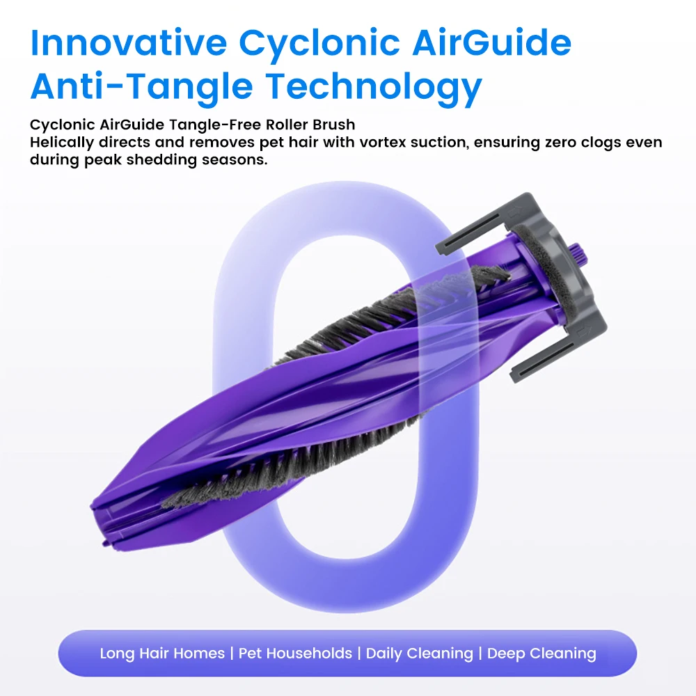 Para Narwal Robot de barrido J4 J4 Lite accesorios de cepillo de rodillo antibobinado consumibles de cepillo principal en Stock