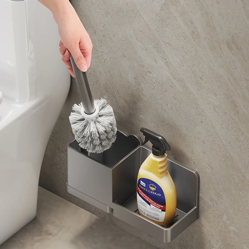 toilet brush household no dead angle 2024 new wall-mounted toilet brush toilet artifact toilet cleaning toilet brush
