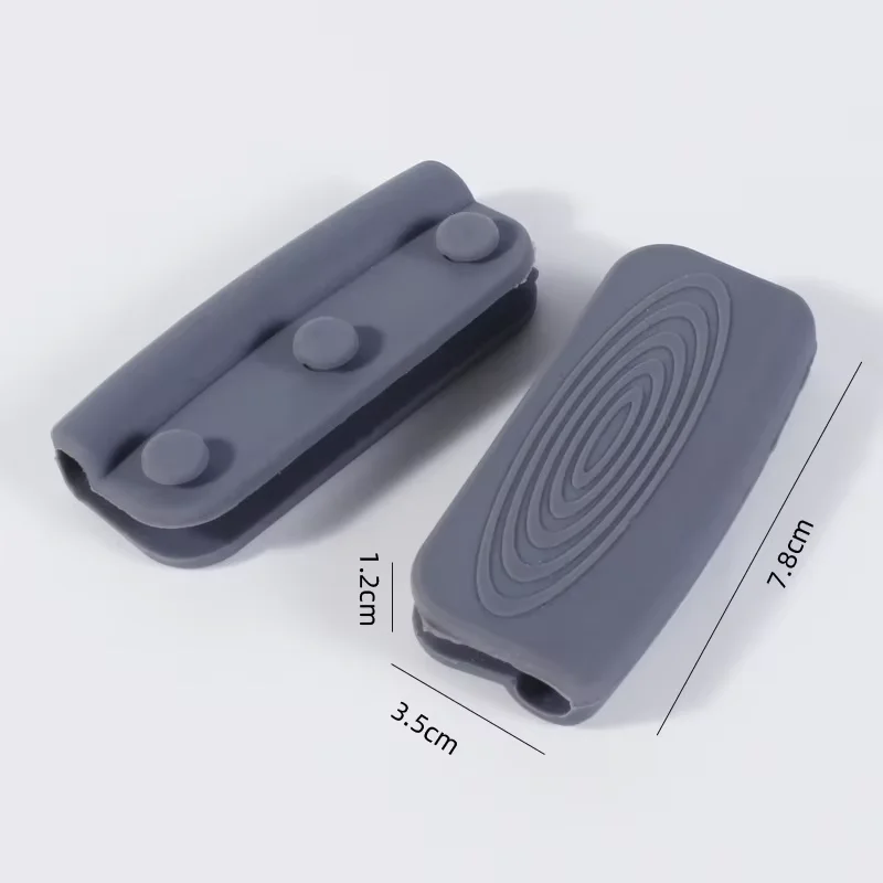 1 paar Silikon Griffe Anti-Verbrühungen Nicht-Slip SilicOne Topf Griff Abdeckung Wärmedämmung Griff Abdeckung Küche Zubehör – Detail 9