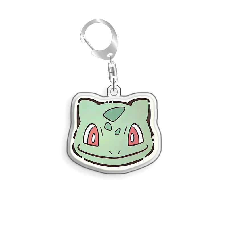 5cm for Pokemon Elf Qikchu Psyduck Squirtle Jigglypuff Bulbasaur Acrylic Selfmade Cute Cartoon Anime Keychain Pendant Toy Gift