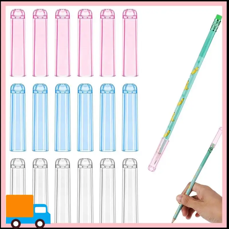 

Professional 18 Pcs Pencil Tip Protector Cover, Plastic Pencil Caps,Colorful Pencil Toppers For Wooden Pencils Pencil Extender H