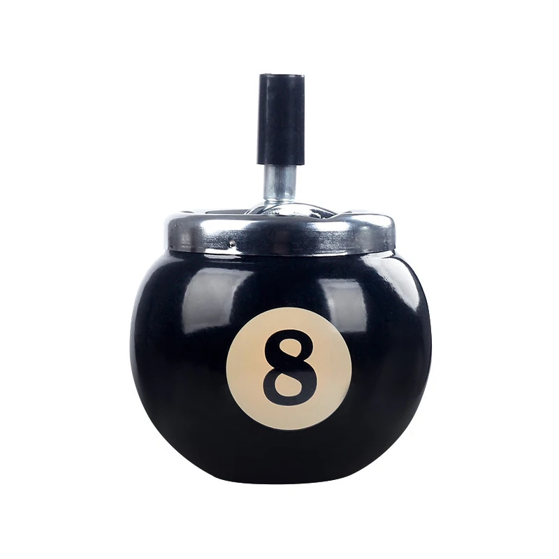 

New Ashtray Bar Home Billiards Unique Iron 8 Ball Ashtrays Home And Daily Necessities, Office Hotel Gifts
