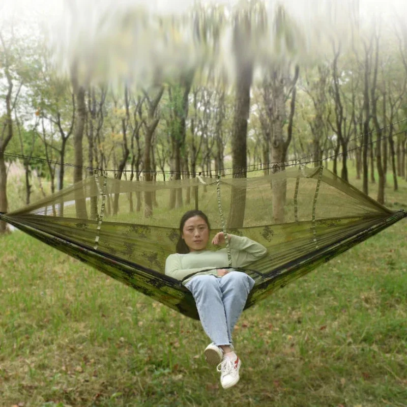 Outdoor Supplies 1 To 2 People Mosquito Net Hammock Swing Camping Multiple Colors