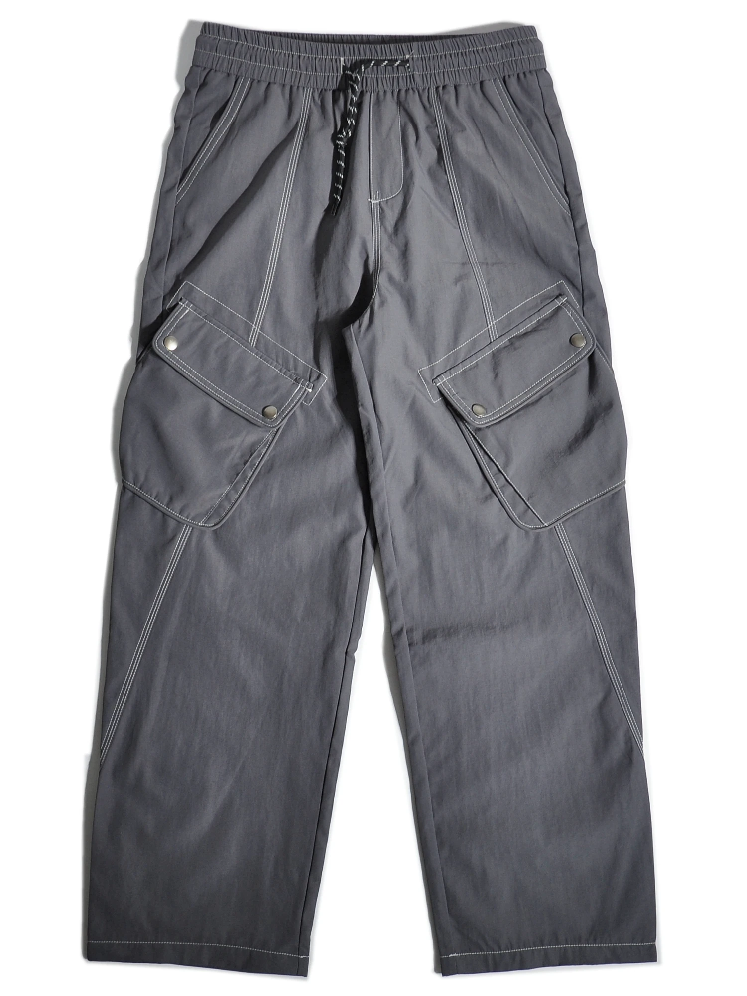 

Американские уличные водонепроницаемые рабочие брюки свободного прямого кроя с широкими карманами, быстросохнущие, повседневные, молодежные, осенние, хлопковые